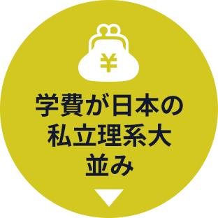 学費が日本の私立理系大並み